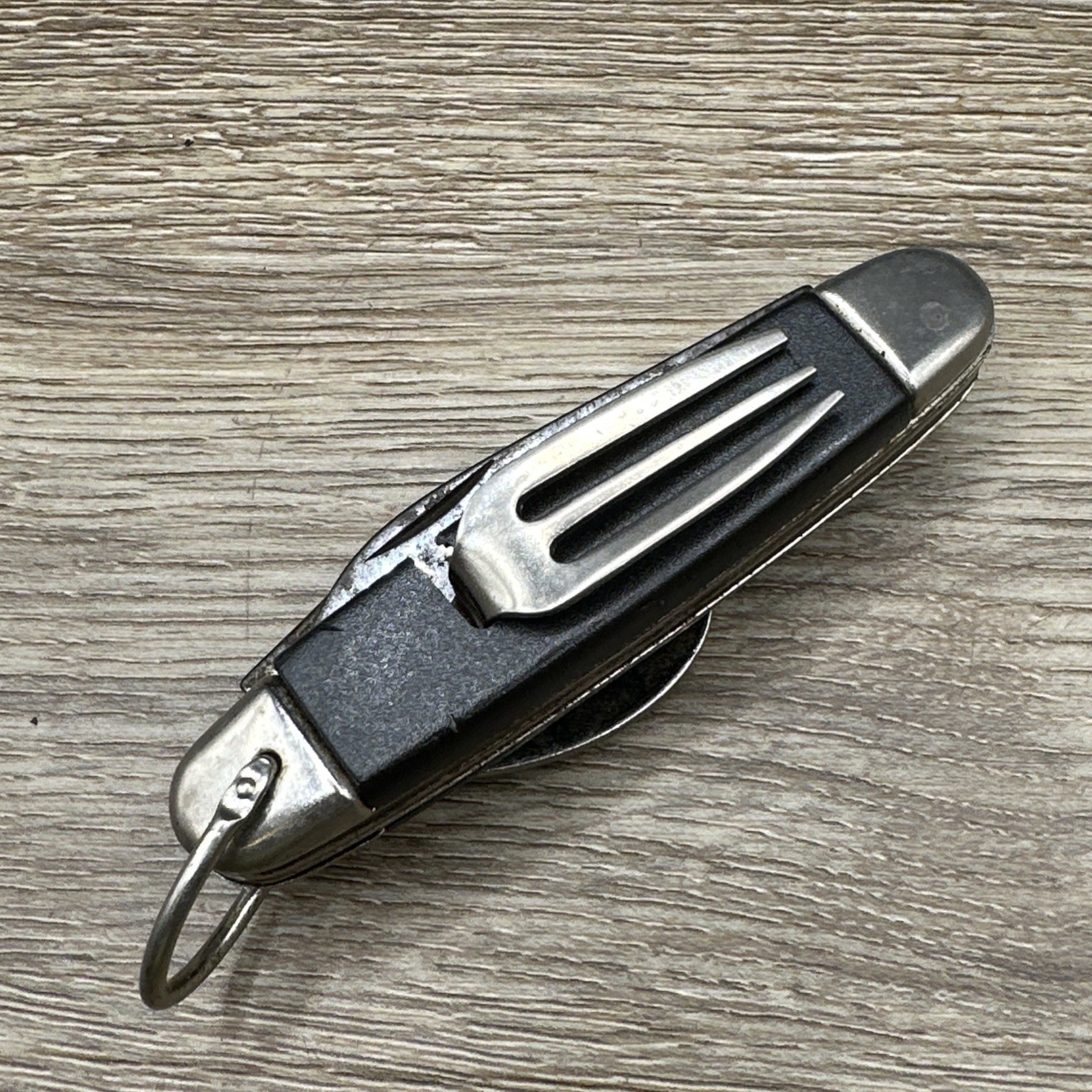 VTG POCKET KNIFE Camper Imperial Ireland Hobo Folding Fork Spoon Utensil