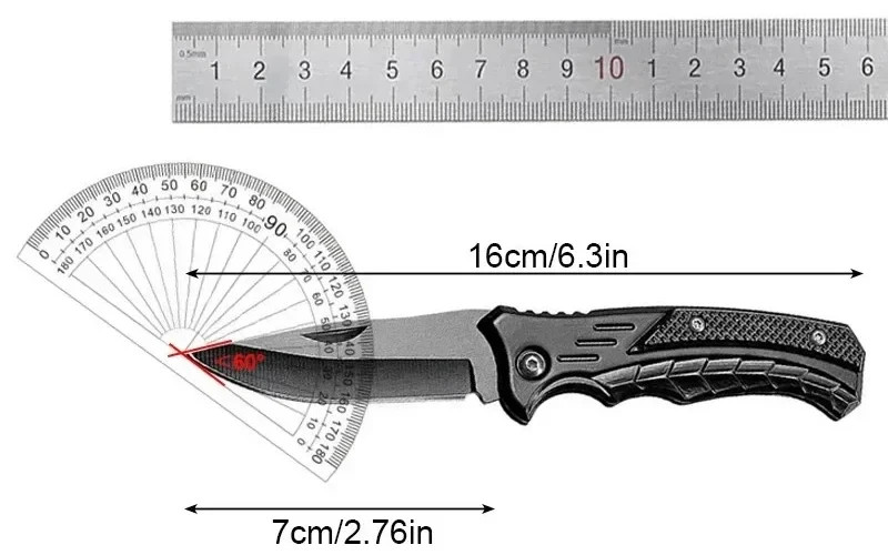 Spring Open Folding Pocket Knife Tactial Survival Tool Outdoor Camping EDC Knife