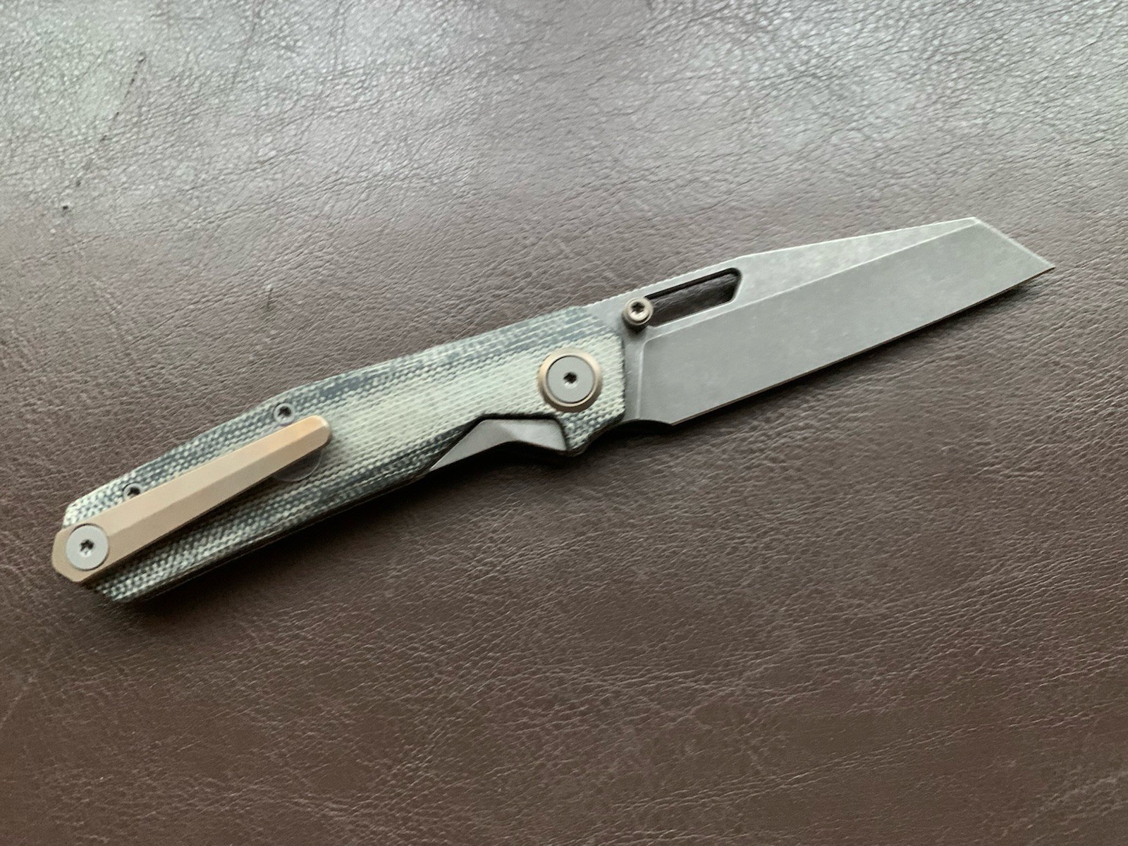 Divo Knives Smallboy Small Boy Knife DLT Excl. Blue Denim Micarta S90V