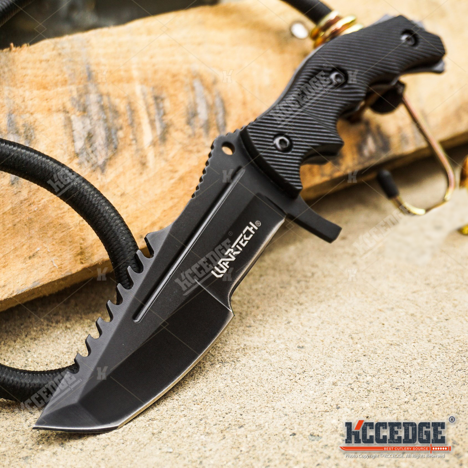 8.5″ FULL TANG TACTICAL TANTO BLADE FIXED BLADE BLACK TACTICAL KNIFE ASSASSIN