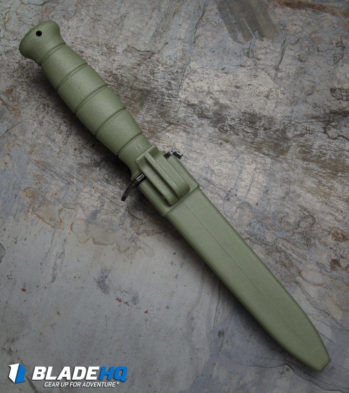 Glock Field Knife FM 81 Fixed Blade 6.5″, Green Polymer Handle, Polymer Sheath