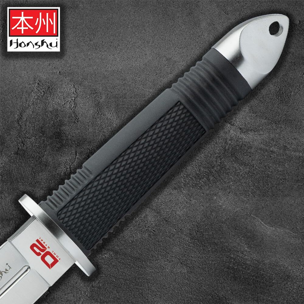 Honshu D2 Fighter Fixed Blade Knife | D2 Tool Steel Blade | Full Tang