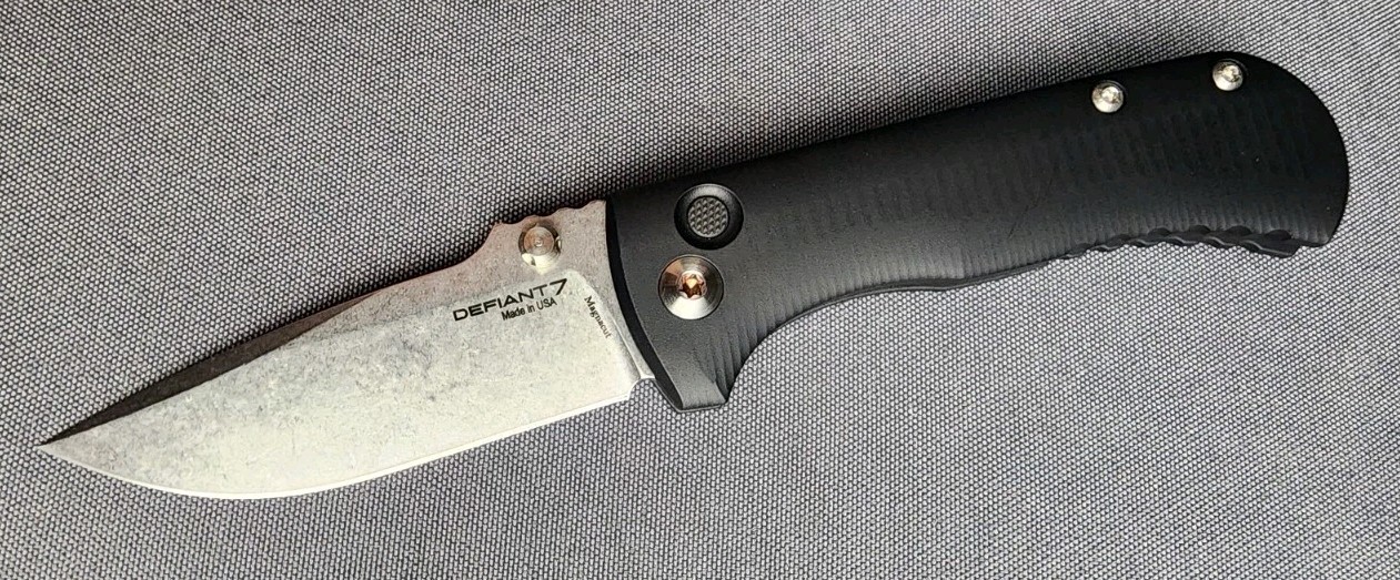 NEW! Defiant 7 / Les George – Talos – Manual Button Lock & MagnaCut Blade 🌟