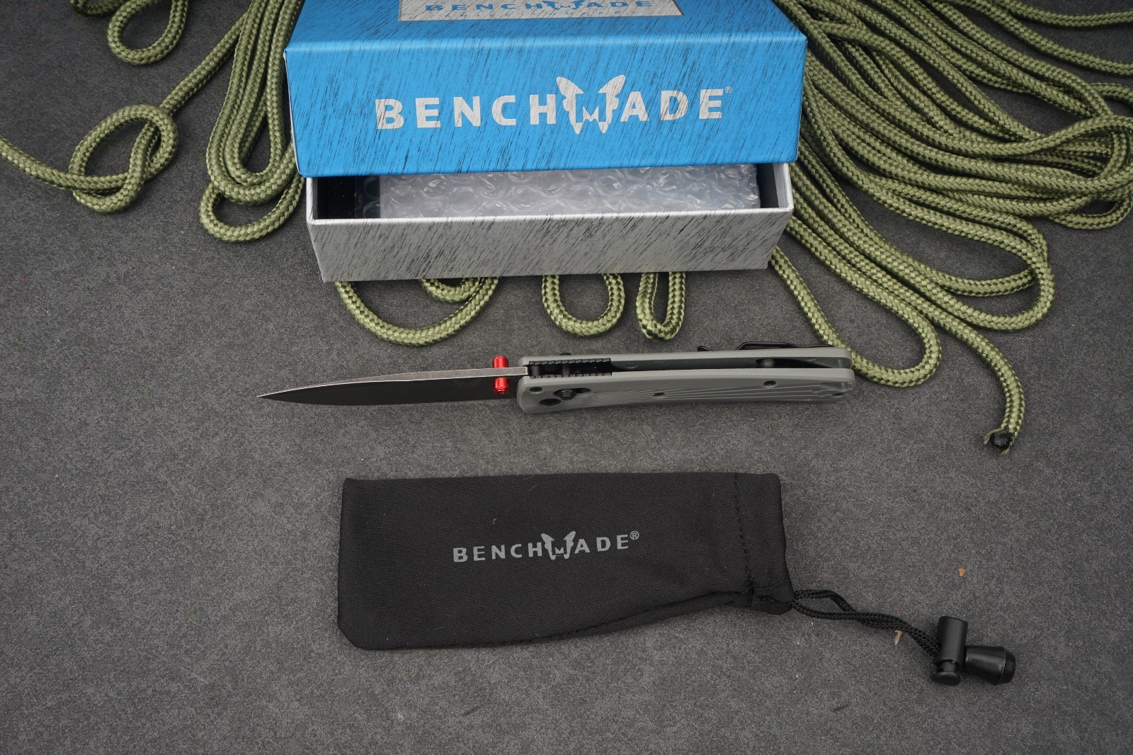 Benchmade 535BK-4 Bugout Gray Aluminum Handle M390 Stainless Steel Knife