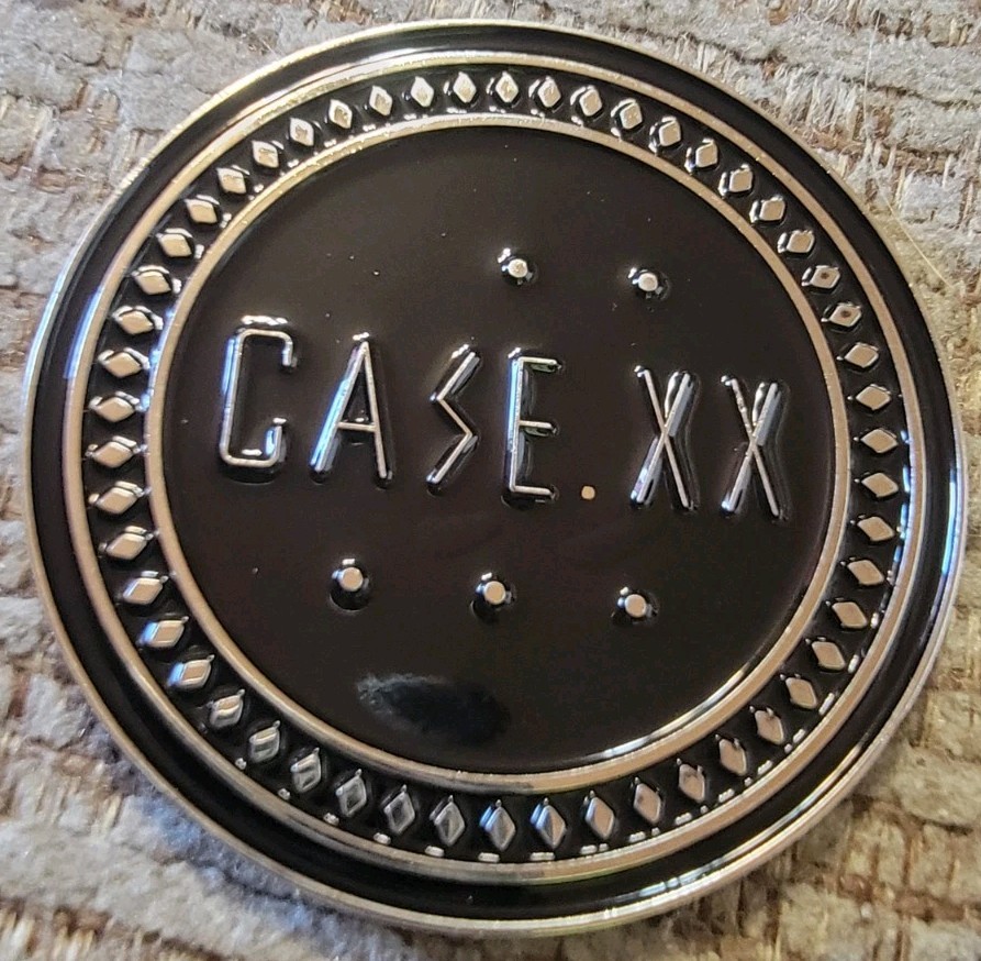 Case XX 2025 CHALLENGE COIN NEW Chase Silver Black Round Great Christmas Gift