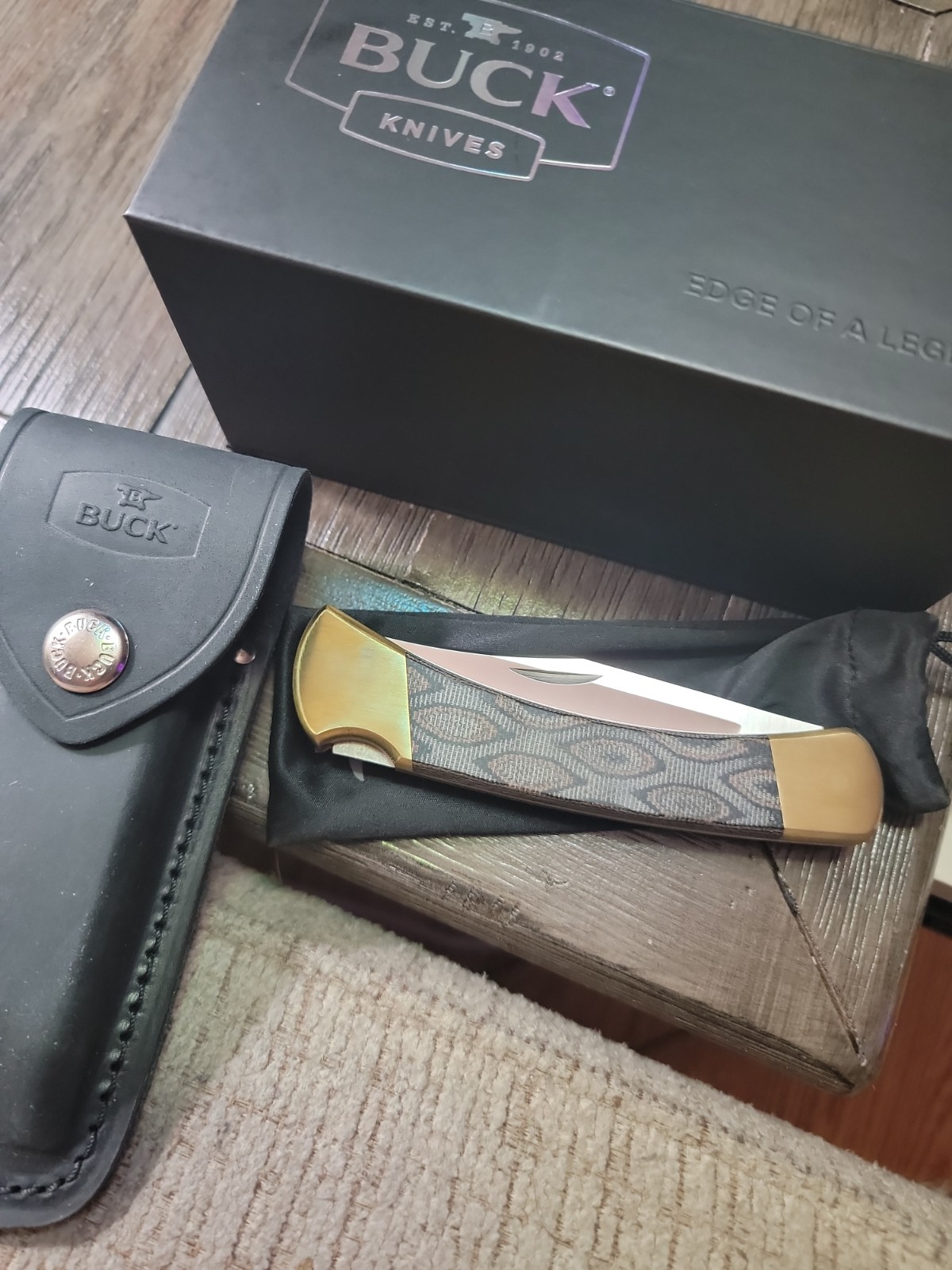 1 Of 250 SMKW Exclusive Buck 110 Python Magnacut Micarta Folding Hunter 2025