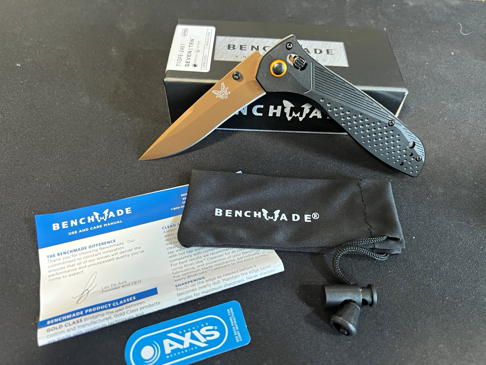 Benchmade 710FE-2401 SEVEN TEN Limited Edition MagnaCut FDE 710 Knife NIB