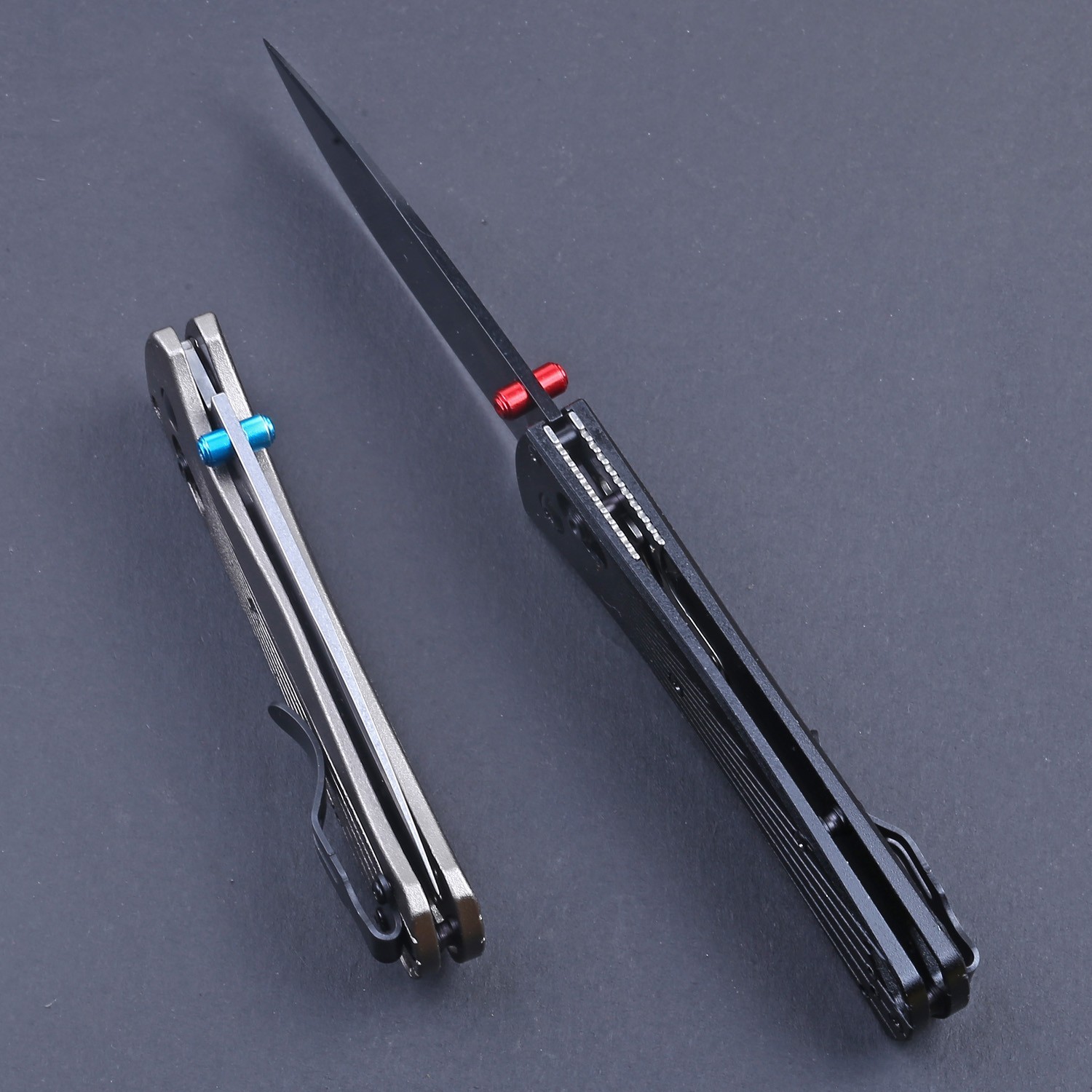 Black Aluminum Handle Light Weight Edc Camping Outdoor Pocket Folding Knife