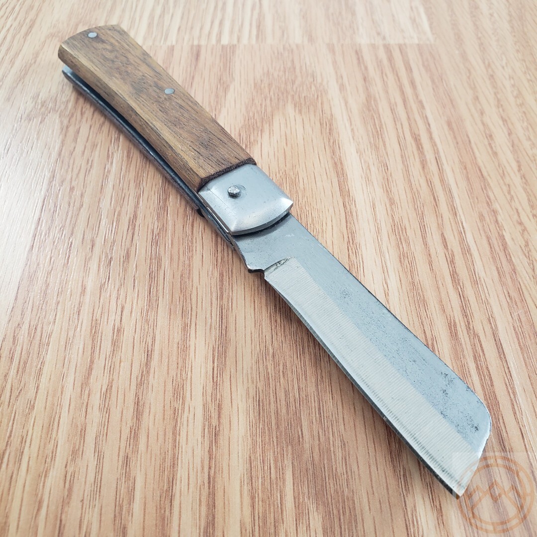 Kanetsune Craft Folding Knife 2.88″ SK-4 High Carbon Steel Blade Wood Handle