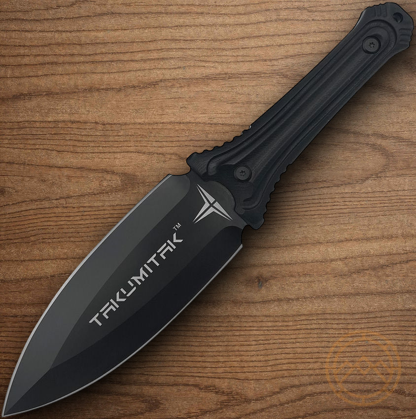 Takumitak Sentinel Fixed Knife 5.5″ Full Tang D2 Tool Steel Blade G10 Handle
