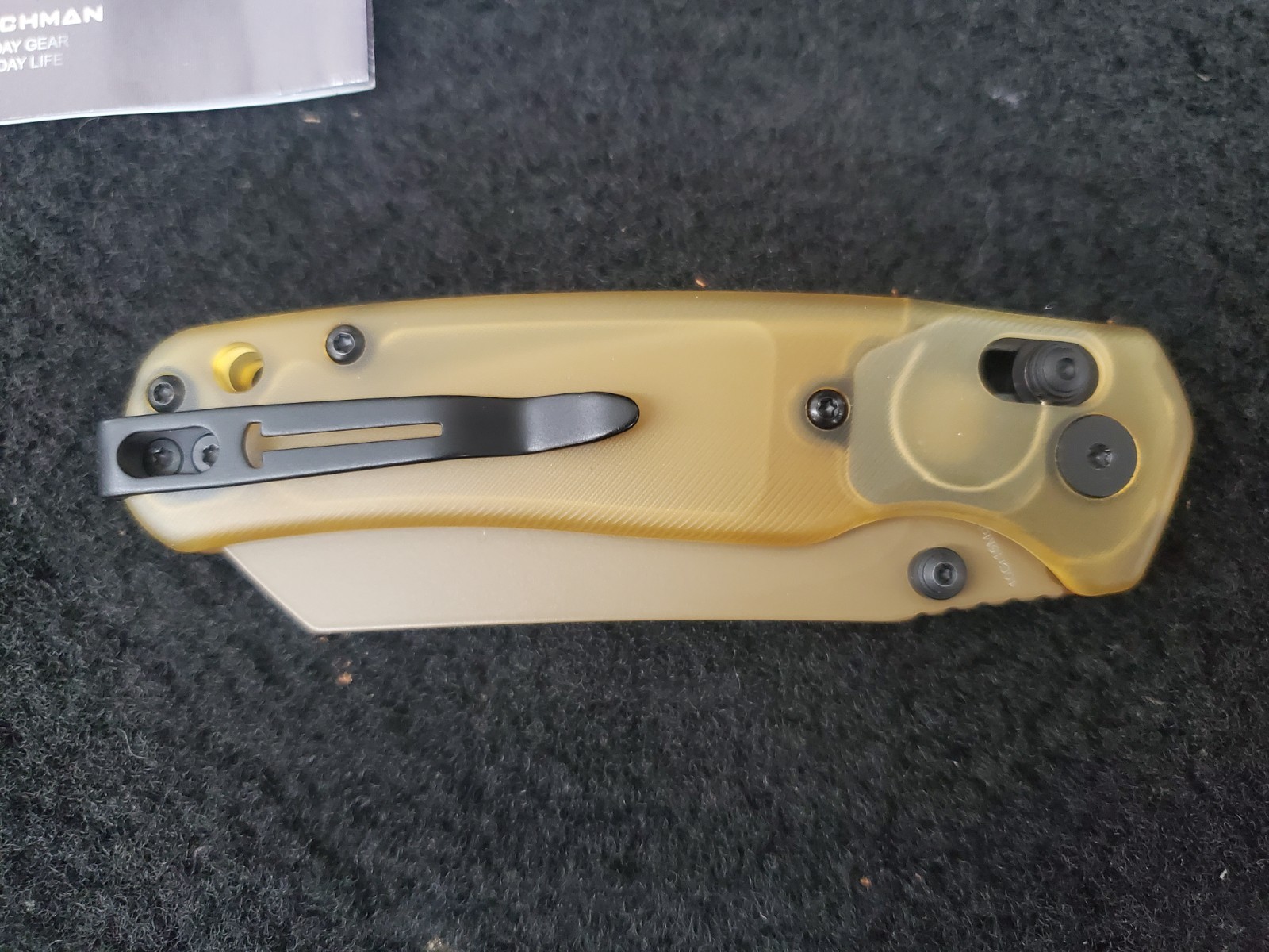 Bestechman BMK06D Cicada’s Wing B-Lock Knife Gold 10Cr15MoV New Open Box