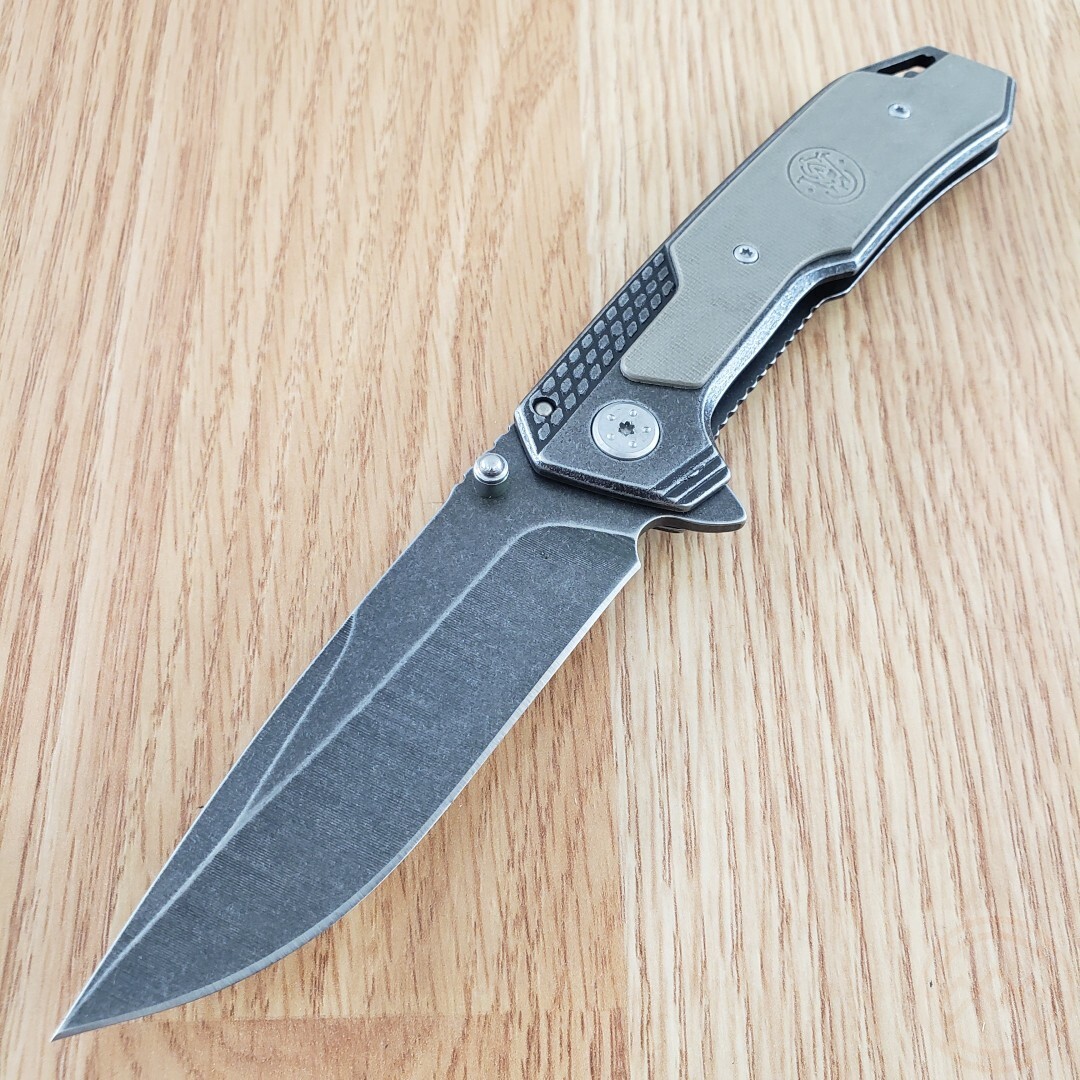 Smith & Wesson Framelock Folding Knife 3¾» Stainless Blade Stainless/G10 Handle