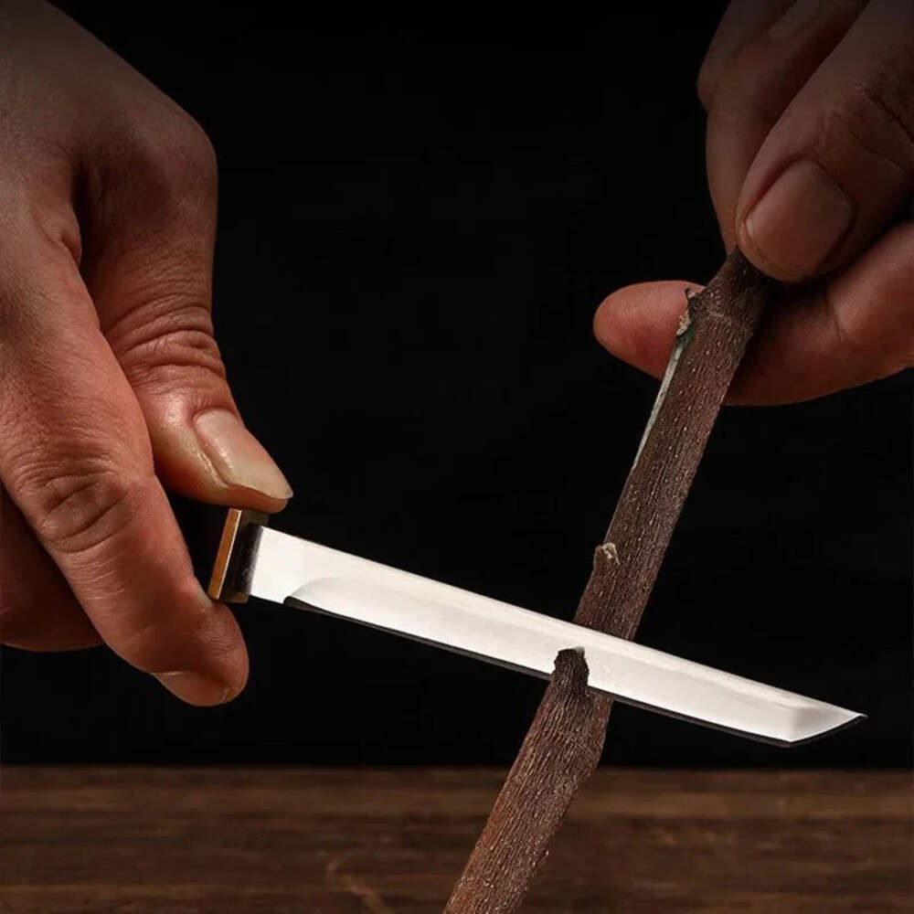 Tanto Knife Fixed Blade Pocket Hunting Survival Camp Tactical Stainless Steel