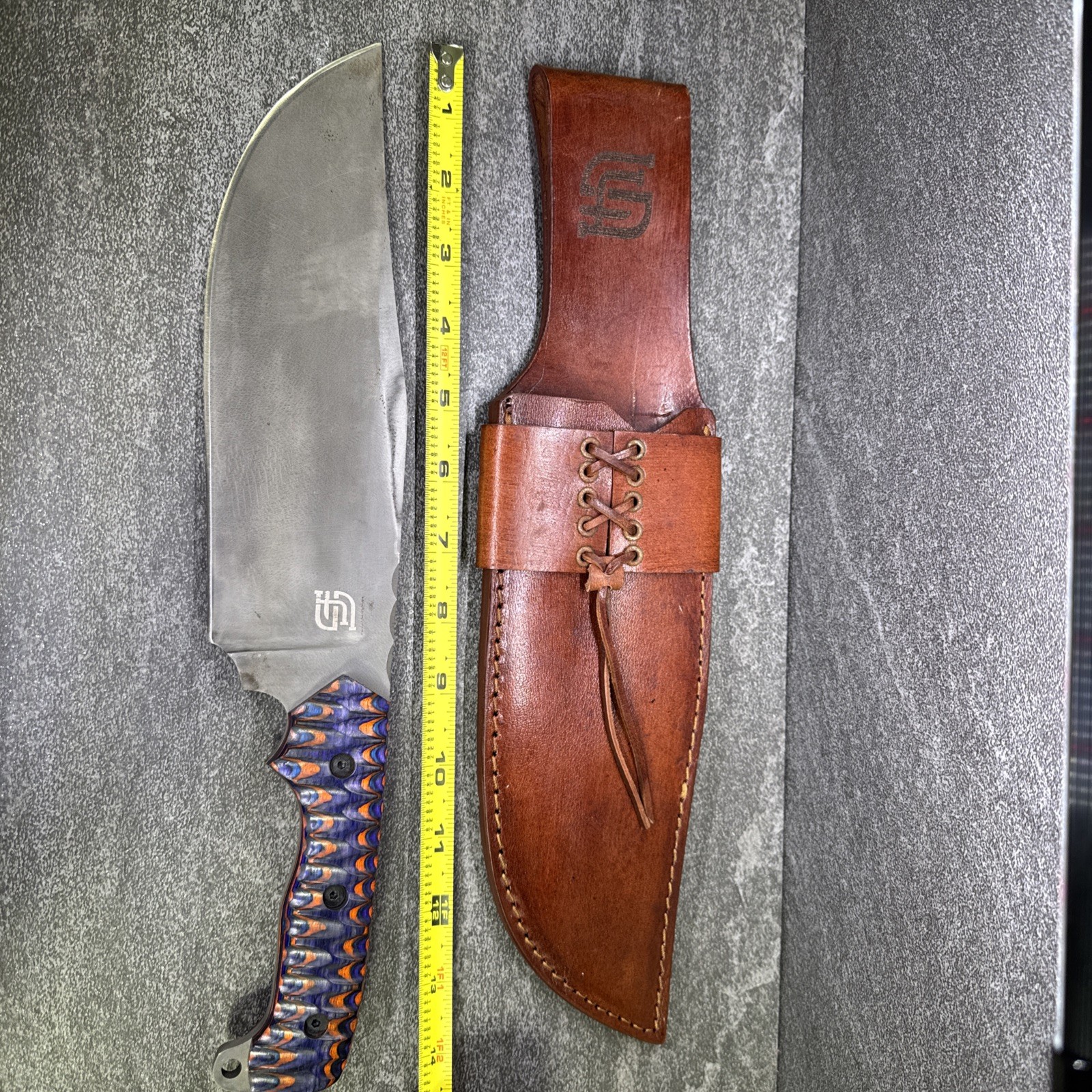 Mammoth Bowie Acid Wash D2 Steel