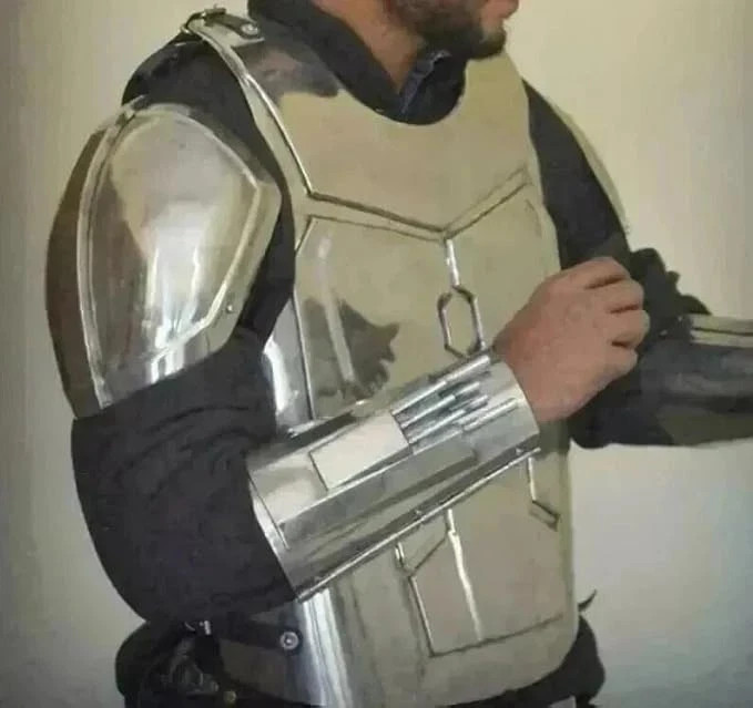 Mandalorian-Beskar-Armor Mando Fighting Armor Suit LARP Mandalorian Costume