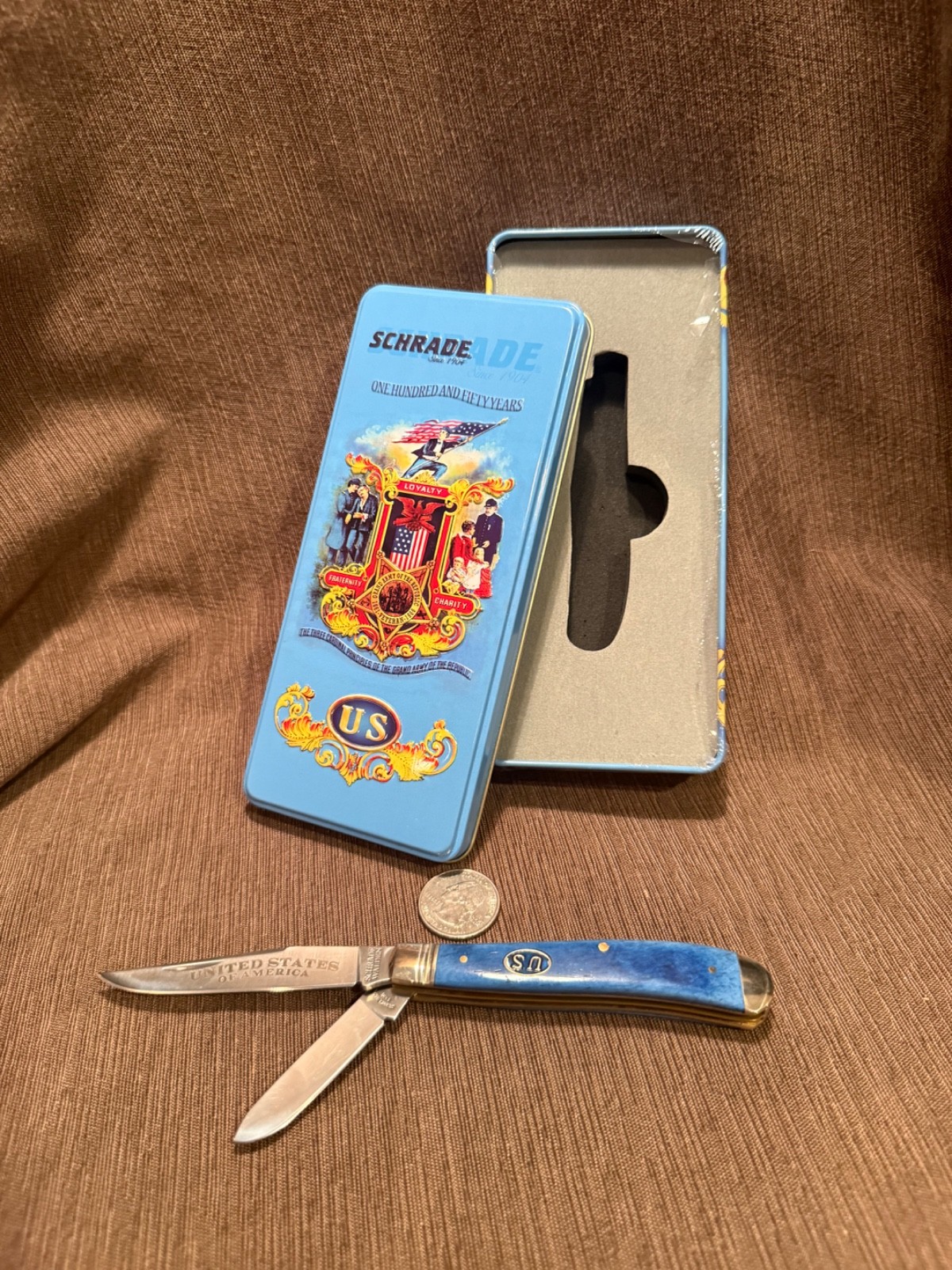 Schrade United States of America 150 Years Tin 294CWU