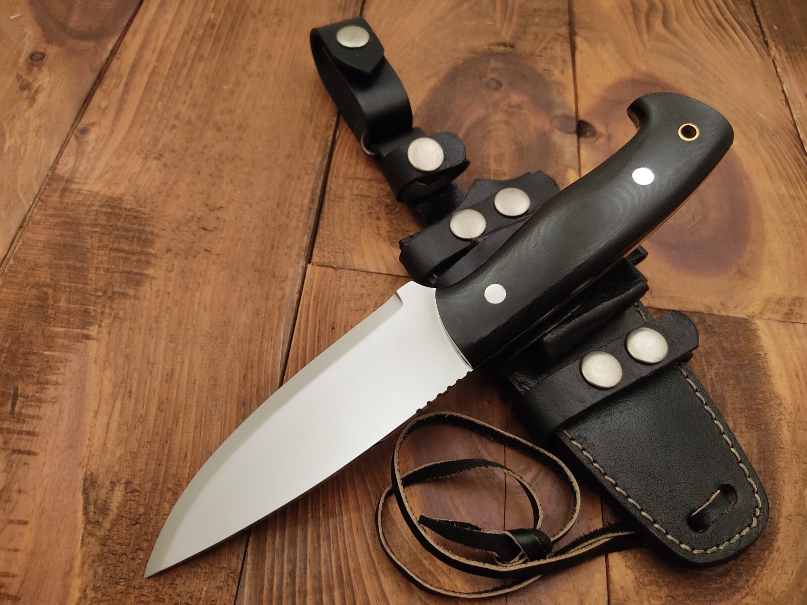 Custom Handmade 1095 High Carbon Steel Knife Scandi Grind Bushcraft Hunting Knif