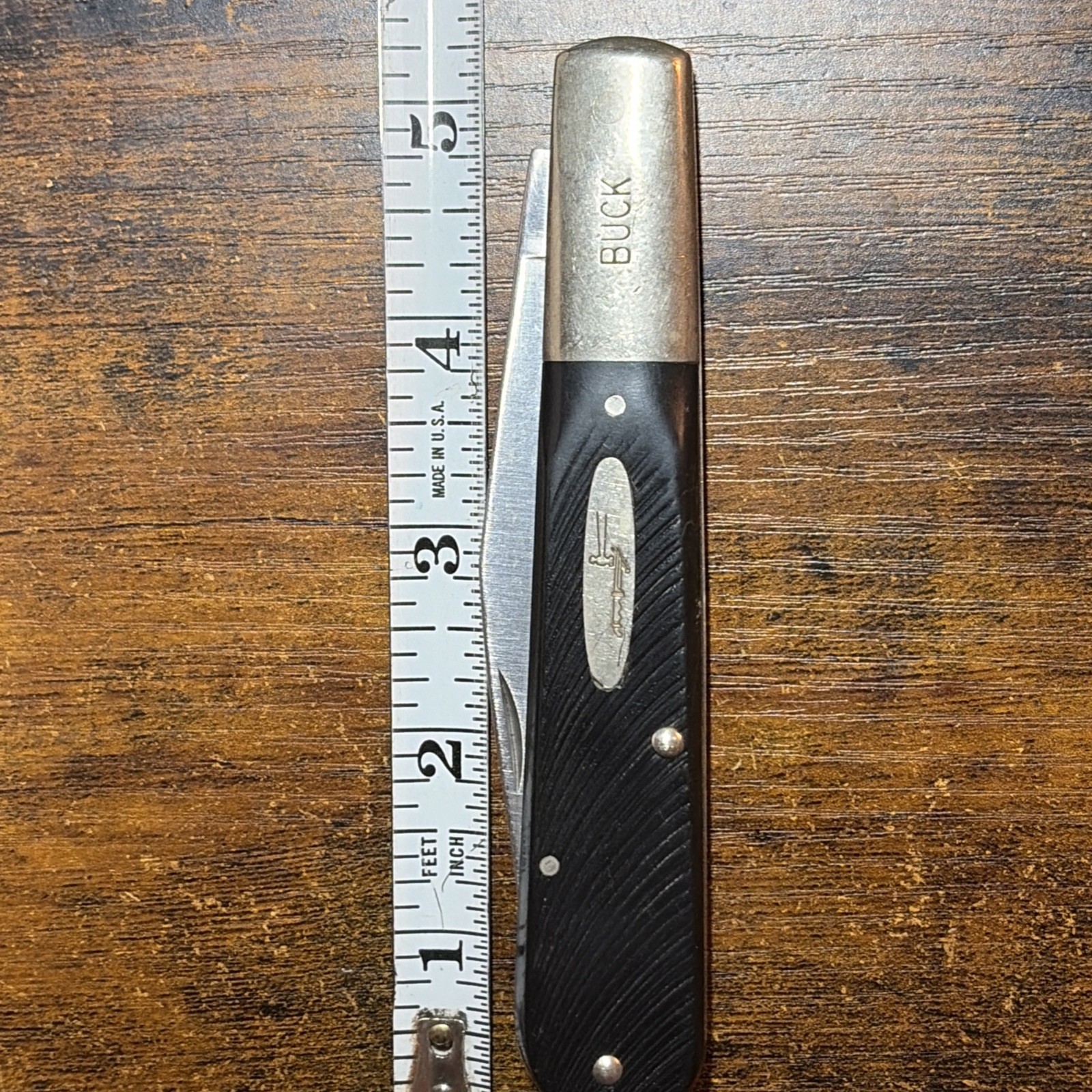 Buck Granddaddy Brown Barehead Barlow USA -etched Blade -331-1 Of 900