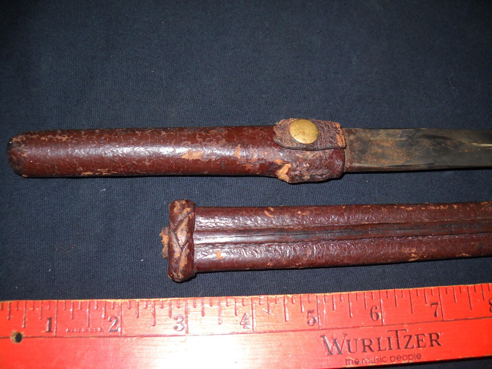 18th Century Small Short Sword Hand Forged Leather Wrapped High Carbon Steel