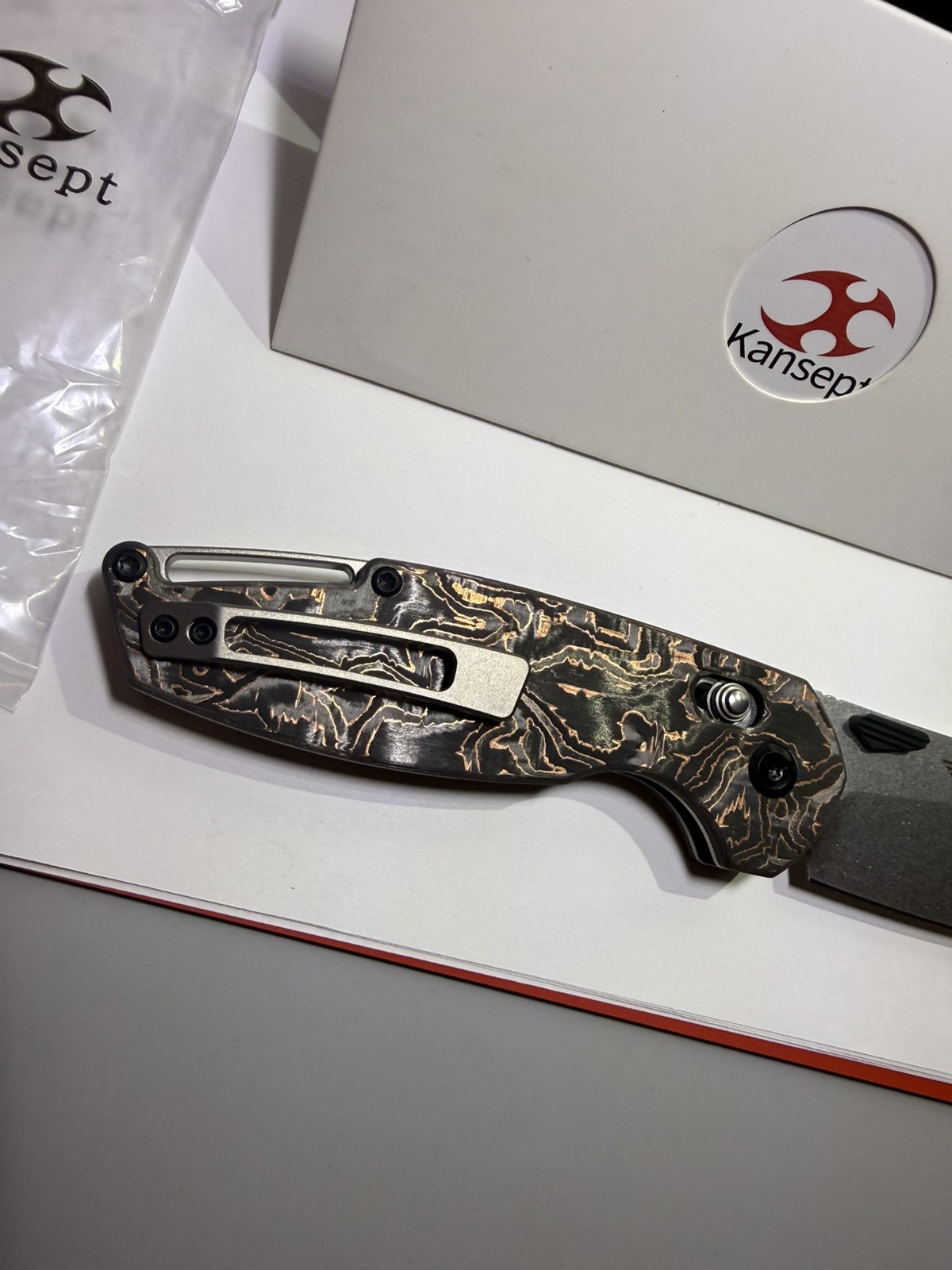 Kansept Model 6 K1022V2 Ambi Pocketknife CPM S35VN Drop Point Plain Liner NIB