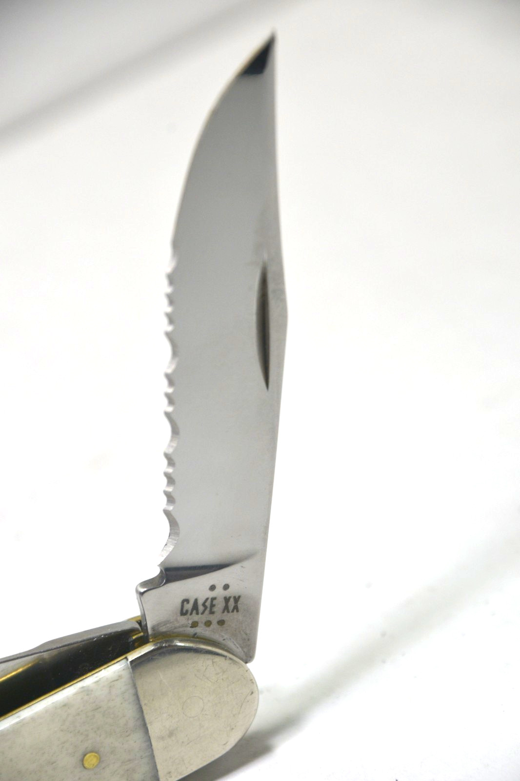 Case XX TB6339 Tony Bose Natural Smooth Bone Pocketknife 2025, serrated edge