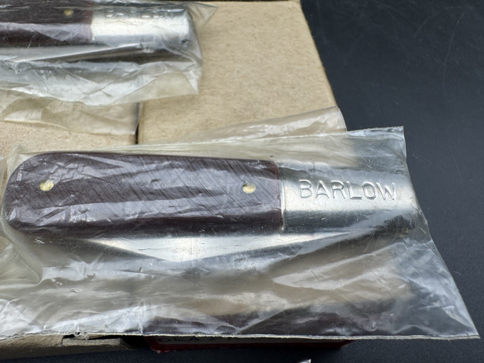 NEW VTG Imperial USA DE Diamond Edge Folding 2 Blade Barlow Pocket Jack Knife
