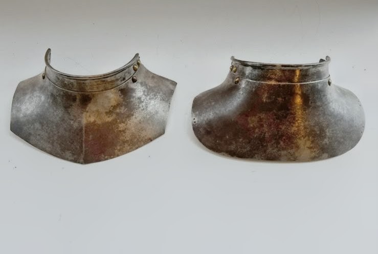 antique Close Helmet Armor Armour Complete Gorget XVI XVII Century