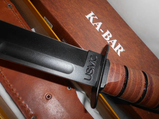 KA-BAR 1217 USMC Knife Carbon Steel USA Made