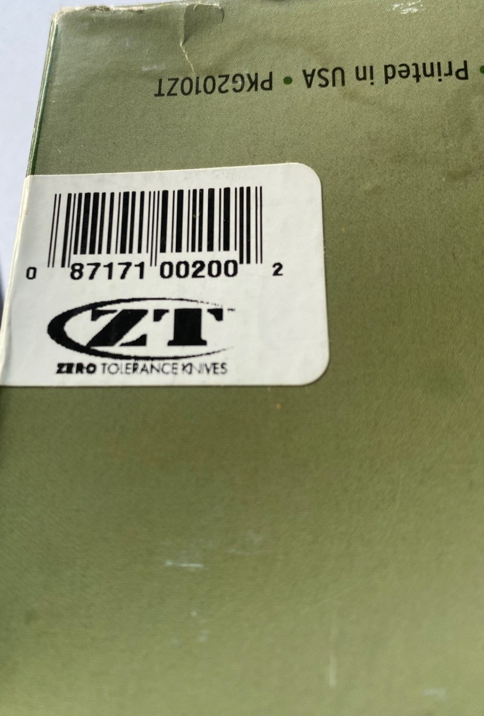 Zero Tolerance ZT 0200 Military Folder New Complete W/ Original Box