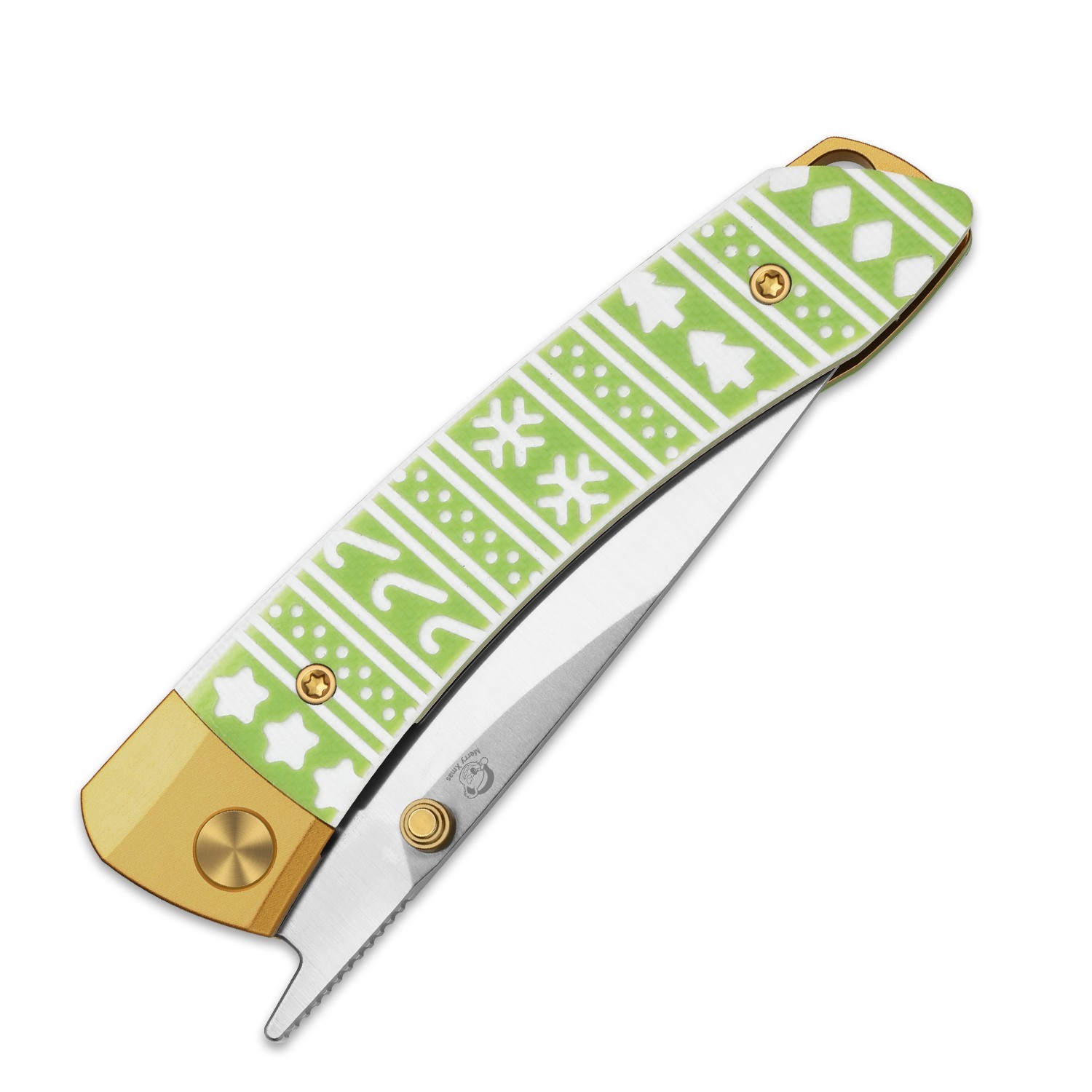 Kizer Mini MoMo Christmas Gift Folding Knife S45VN Blade Aluminum & G10 Handle