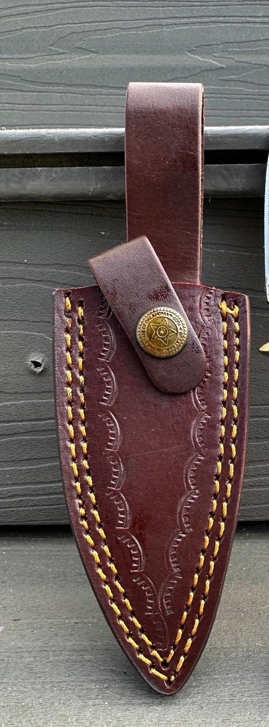 Best Seller Damascus Fixed Blade Bowie Knife Outdoor Tactical Stag Handle