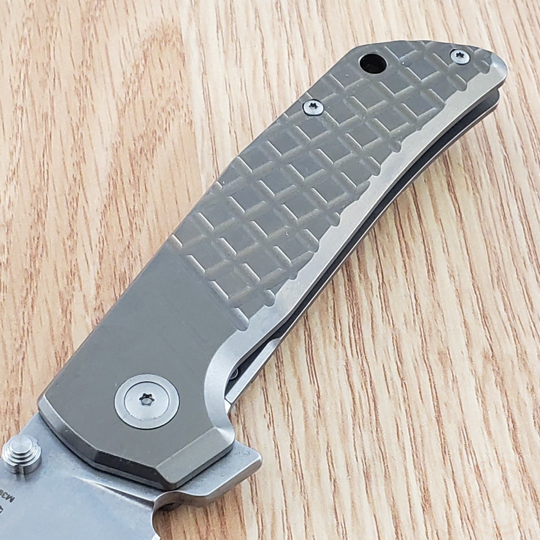 MKM-Maniago Knife Makers Folding 3.23″ BÖHLER M390 Steel Blade Titanium Handles