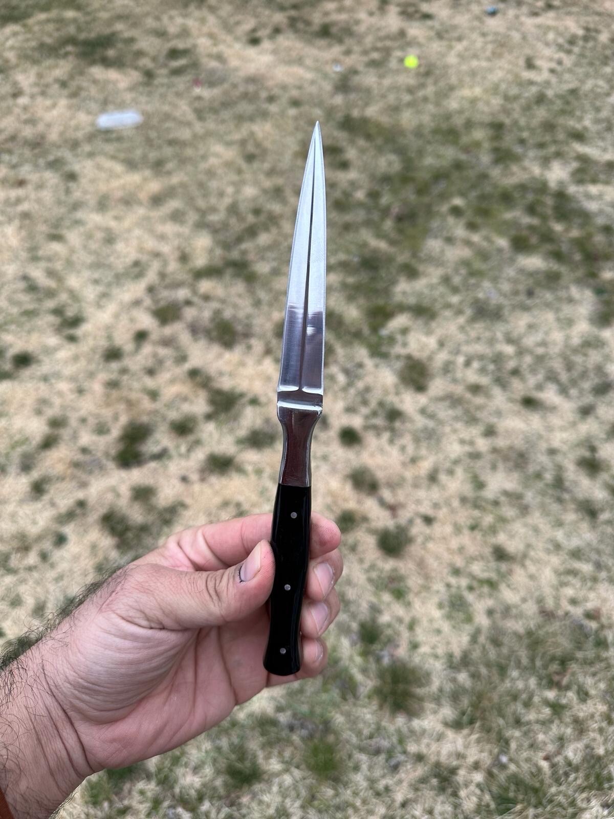 Best Boot Knife Carbon Steel Fixed Double Edged Blade Full Tang Ideal Outdoor