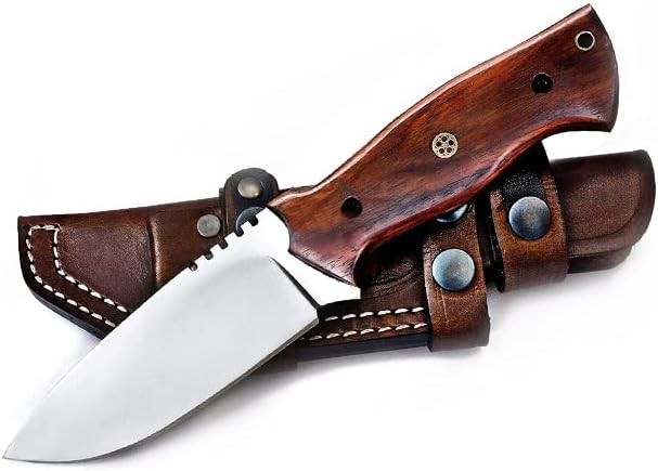 Horizontal Carry Knife, Bushcraft Knife, Scout Carry Knives with Sheath, Hunting
