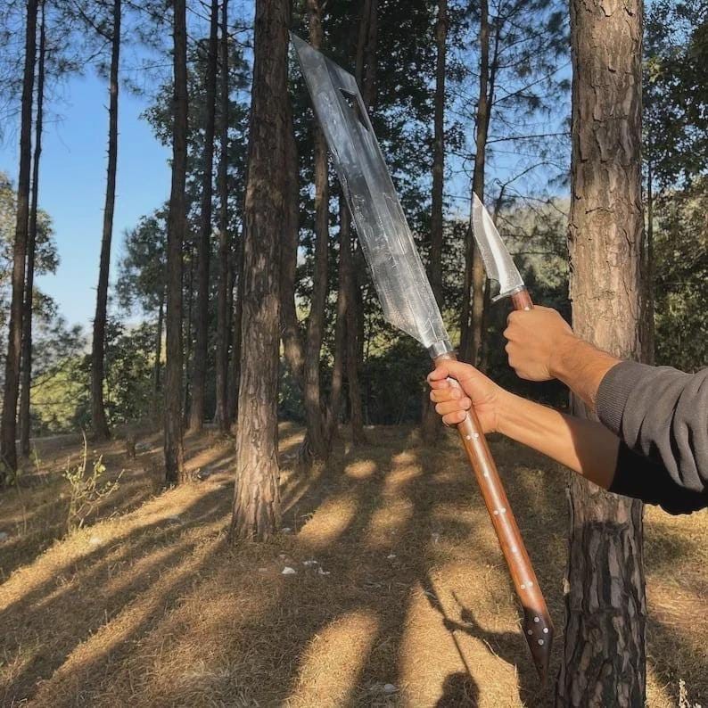Custom Handmade Carbon Steel Blade Long Machete Sword | Hunting Sword | Camping