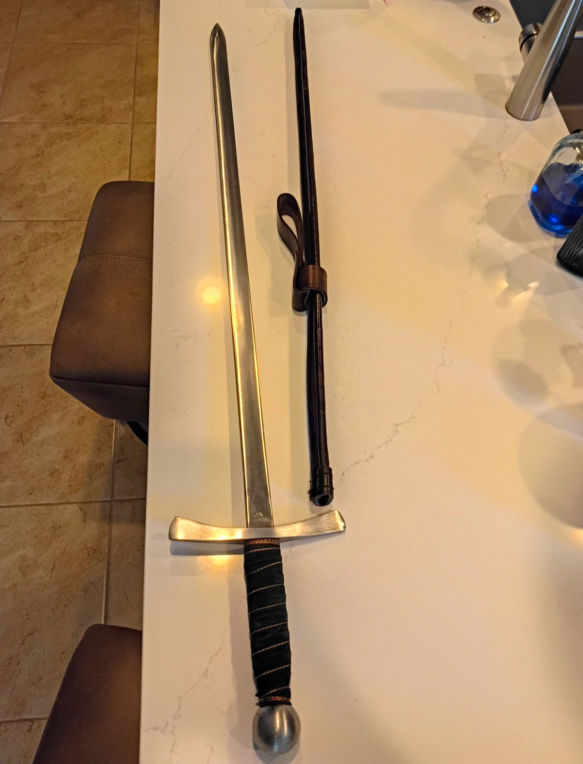 🔥 38.5″ Starfire Longsword/ Combat Sword W/Scabbard