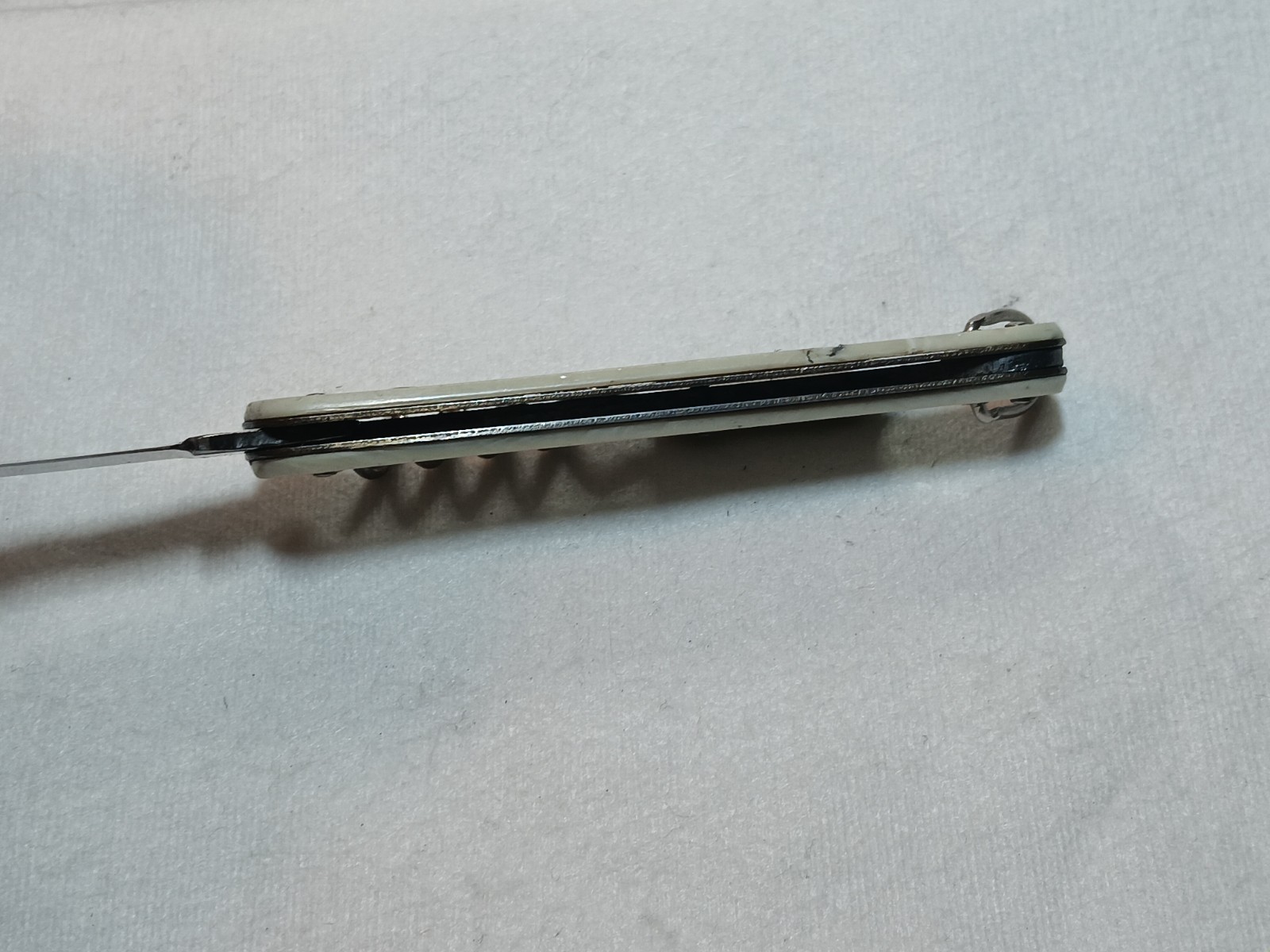 Vintage Pocket Knife USA branded Bartenders Cork Tool Opener Stainless Blade