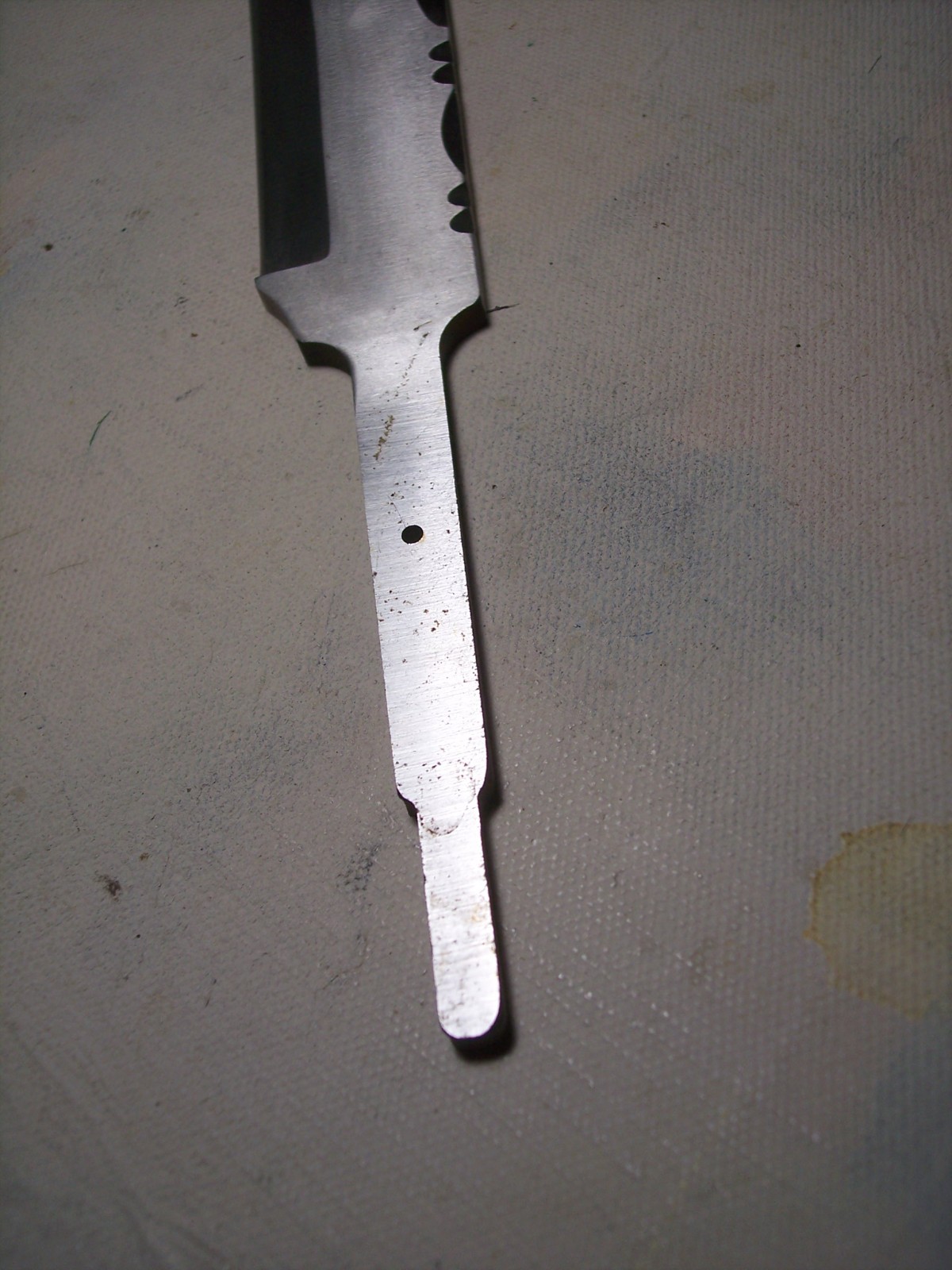 Aitor inox spain 5.5″ bowie blank blade knife making