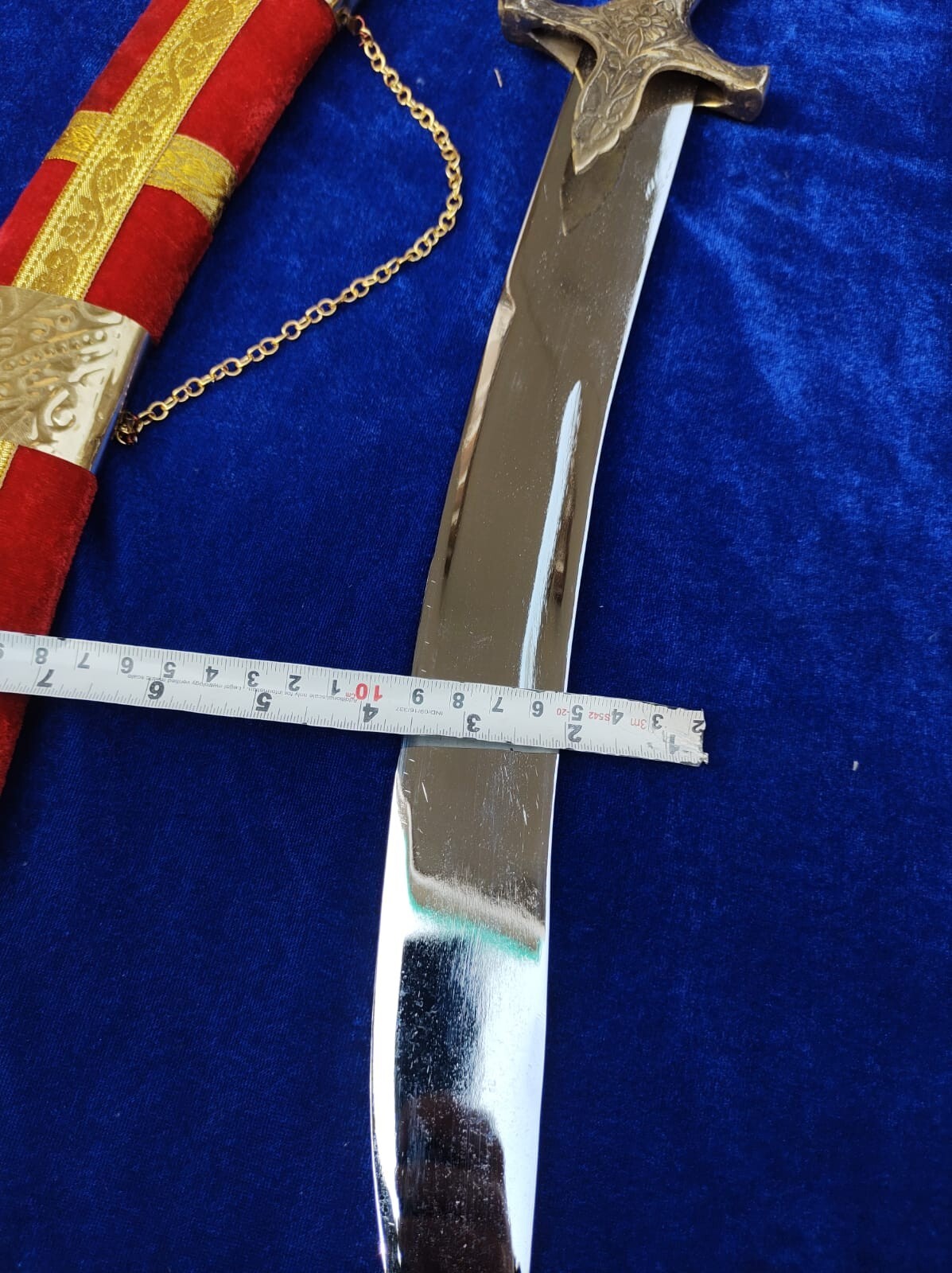 TRADITIONAL INDIAN RAJPUTI SWORD,STAINLESS STEEL BLADE WITH PERSONALISED CARVING