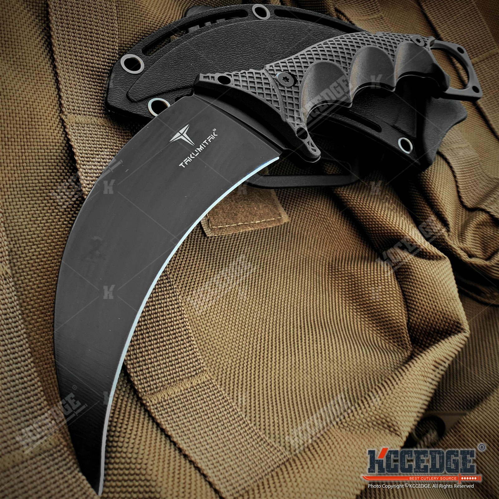 9″ Full Tang Fixed Blade Knife Tactical Karambit Survival Knives