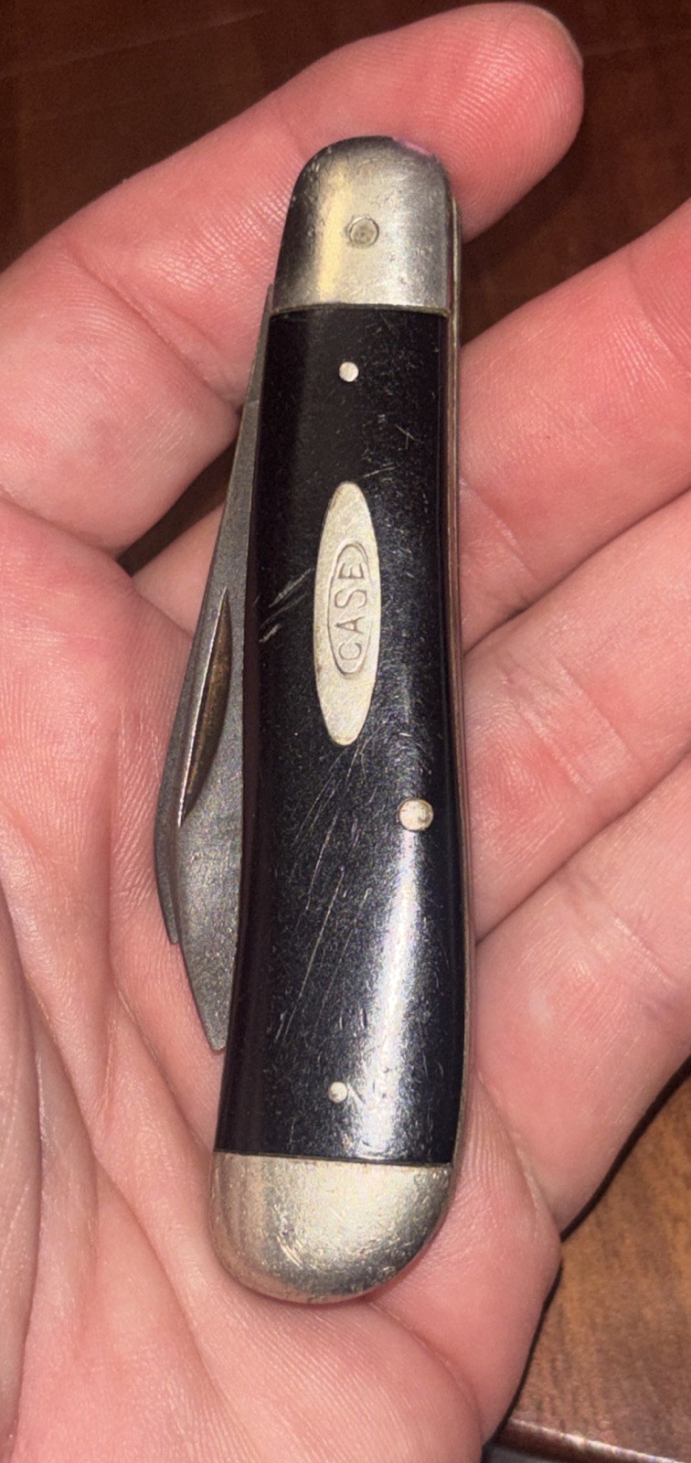 Vintage Case Tested XX 1920-1940 Swivel Jack Knife Slick Black 2 Blade 1920-40