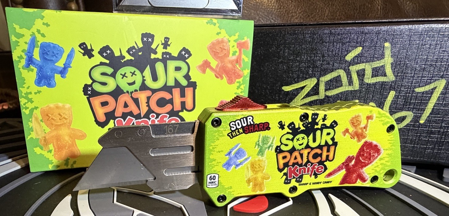 Vault Case Company Knife Zoid Sour Patch Green Aluminum Pocketknife Steel