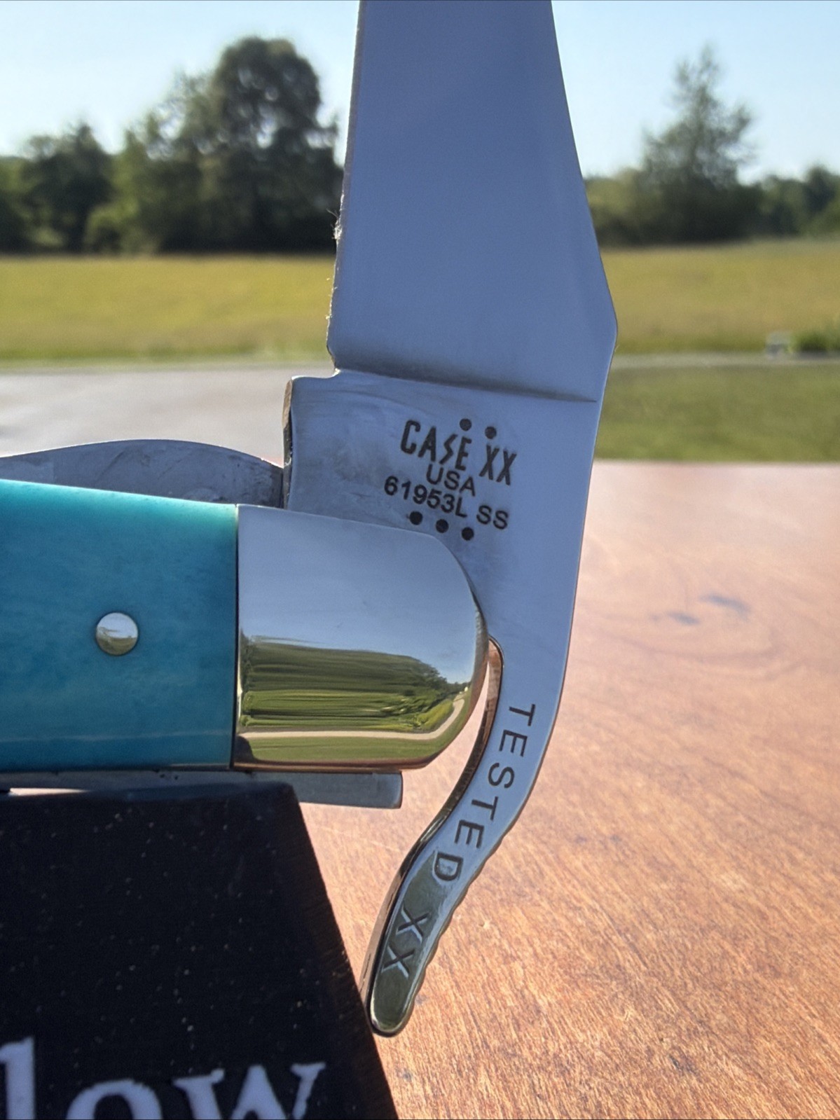 CASE XX 2025 SAWCUT CARRIBEAN BLUE BONE 61953L SS RUSSLOCK KNIFE