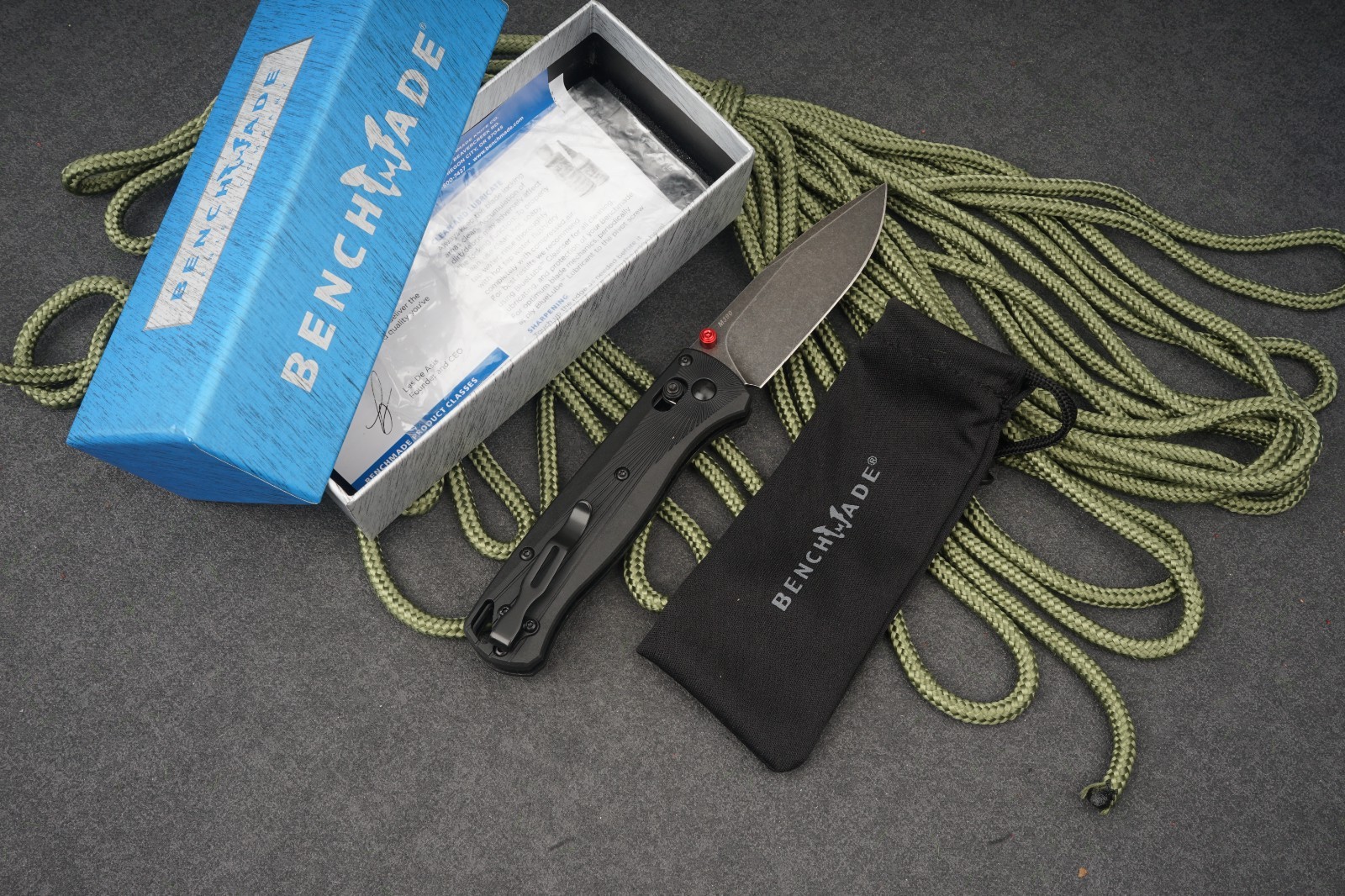Benchmade Bugout 535BK-4 Folding Knife Aluminum Handle and M390 Stainless Steel
