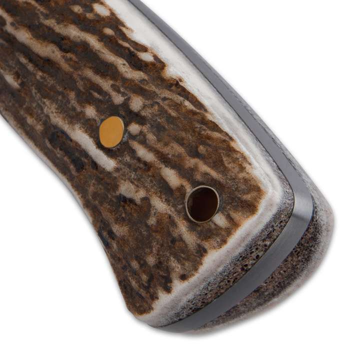 9″ Gil Hibben Special Edition Stag Hunting Fixed Blade Knife with Sheath