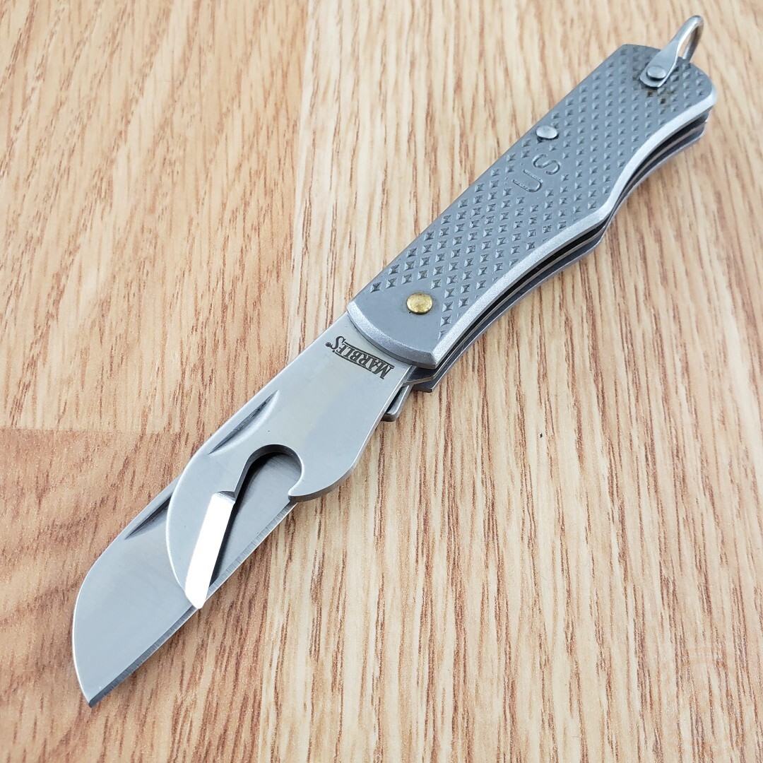 Marbles G.I. Jack Folder Pocket Knife Stainless Steel Blades Stainless Handle