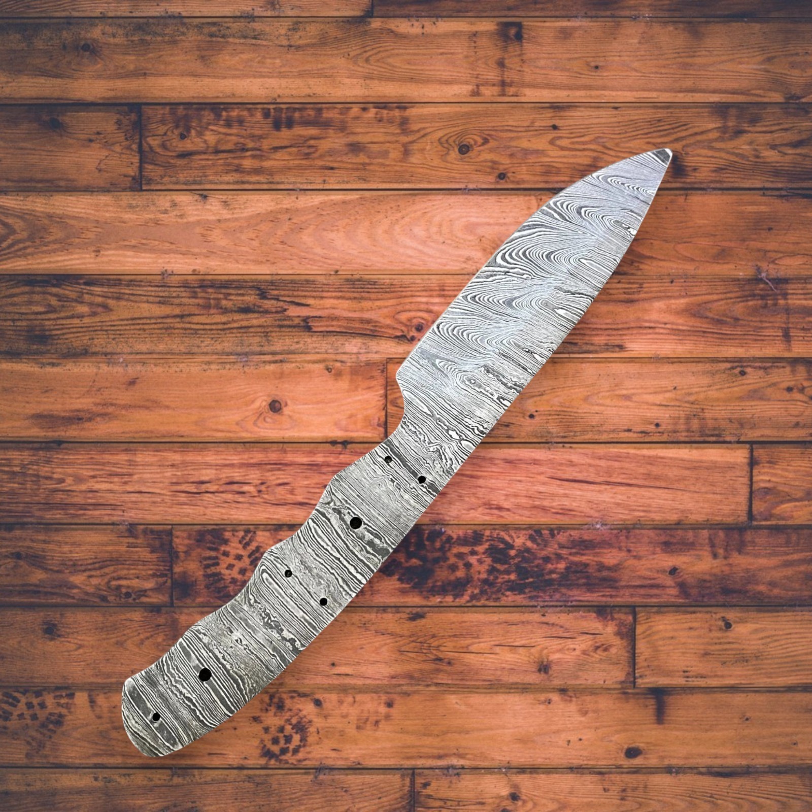 Premium Custom Damascus Knife Blank Crafting Tool Custom Gift DIY Blade Making
