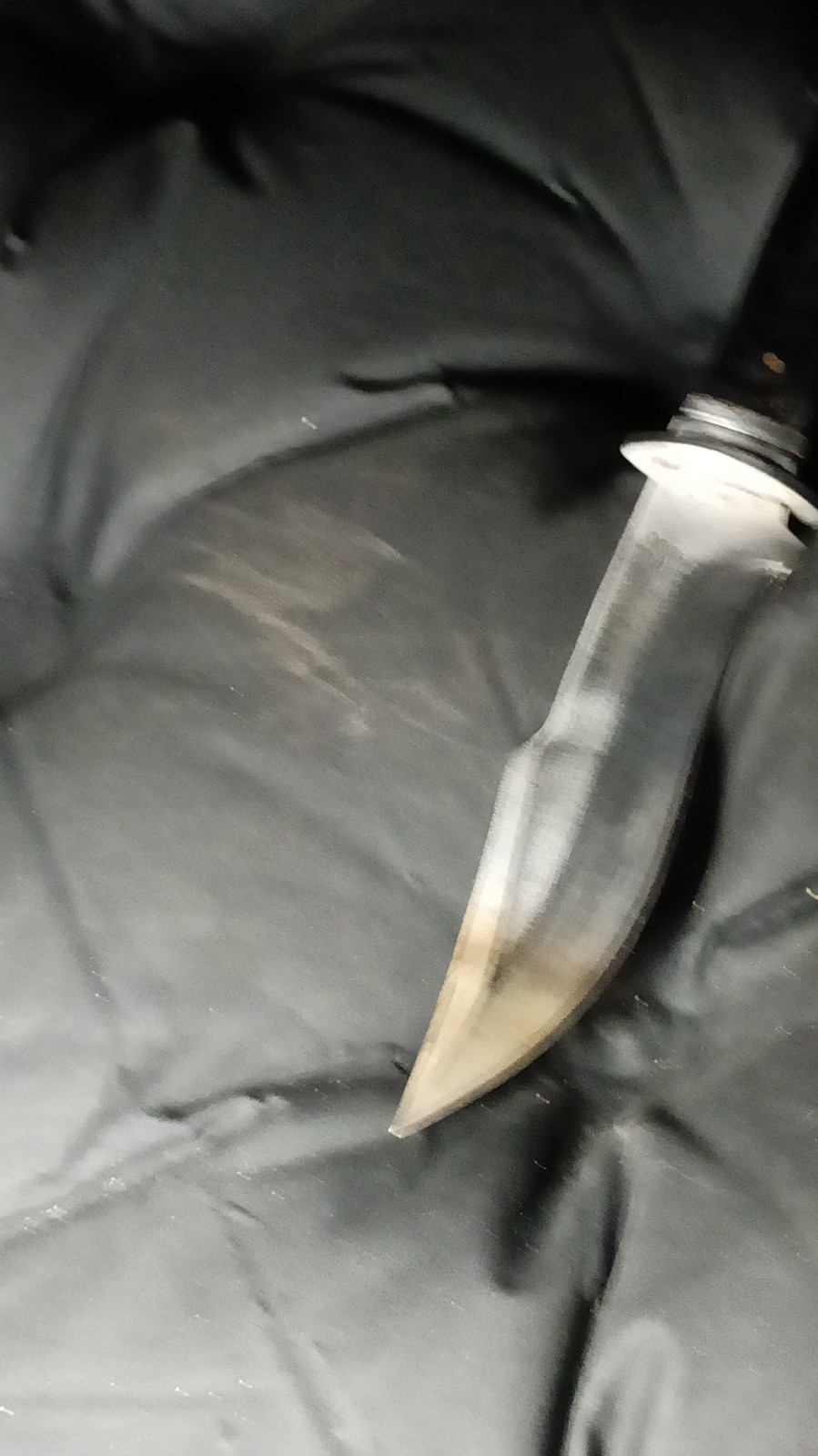 Anza Fixed Blade Bowie Knife 4.1-5in Clip Point Plain Edge Full Tang