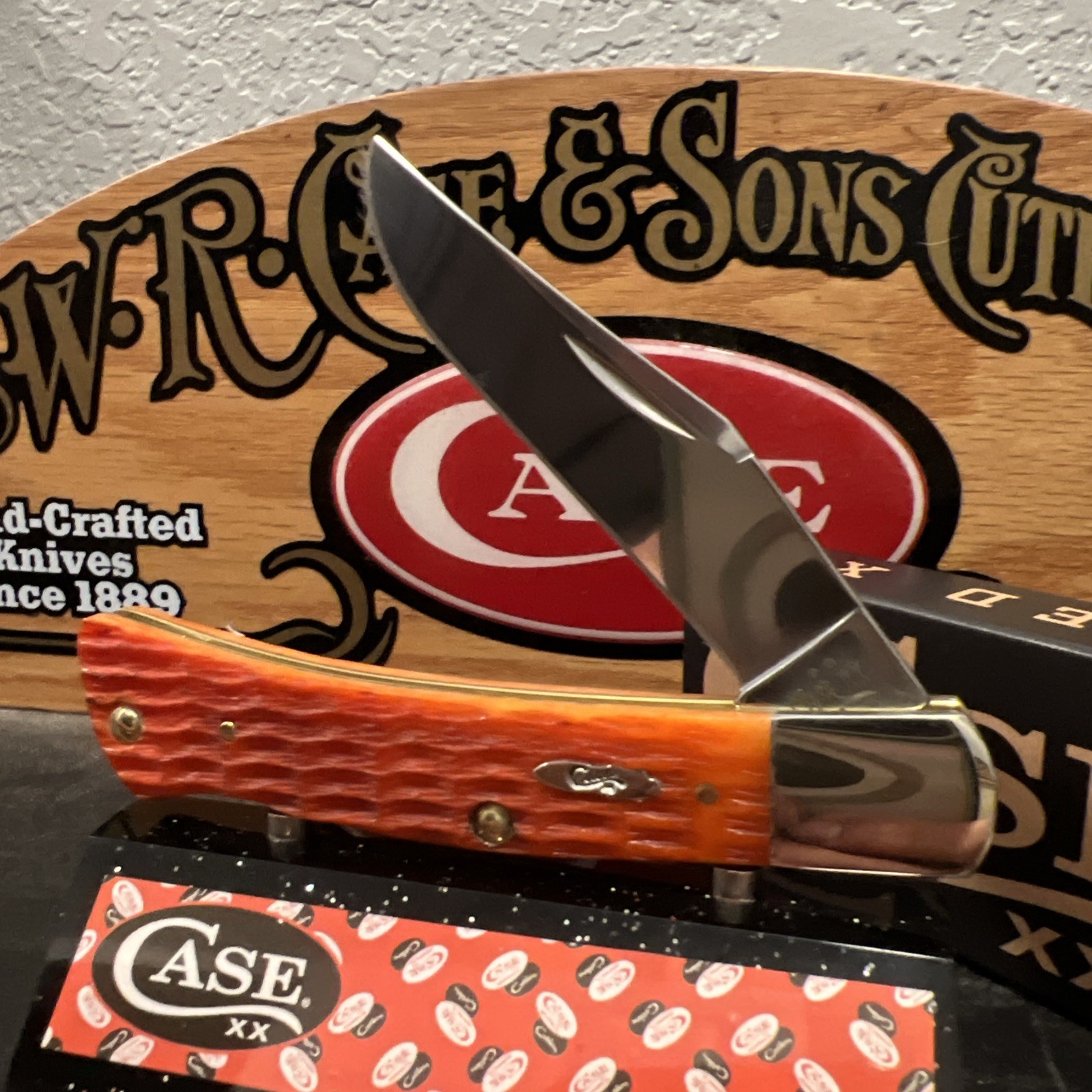 2026 CASE XX TEQUILA SUNRISE BONE CRANDALL JIGGED CASE AXE HANDLE BR61135 SS NIB