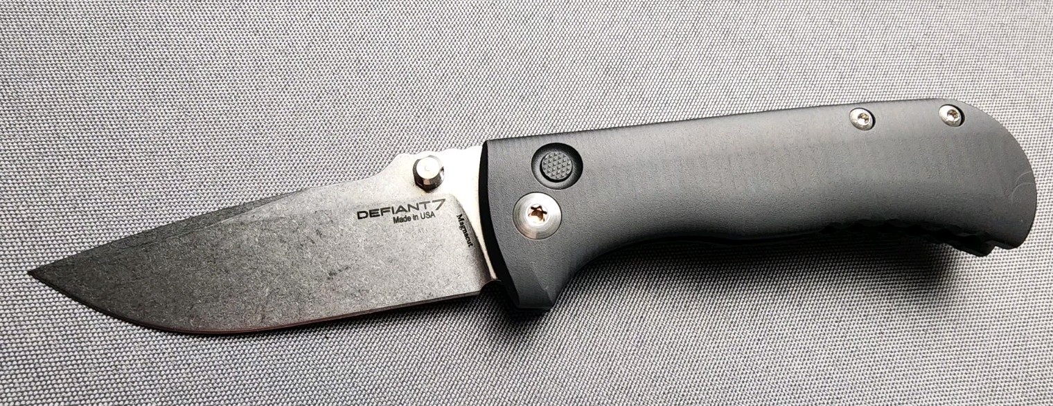 NEW! Defiant 7 / Les George – Talos – Manual Button Lock & MagnaCut Blade 🌟